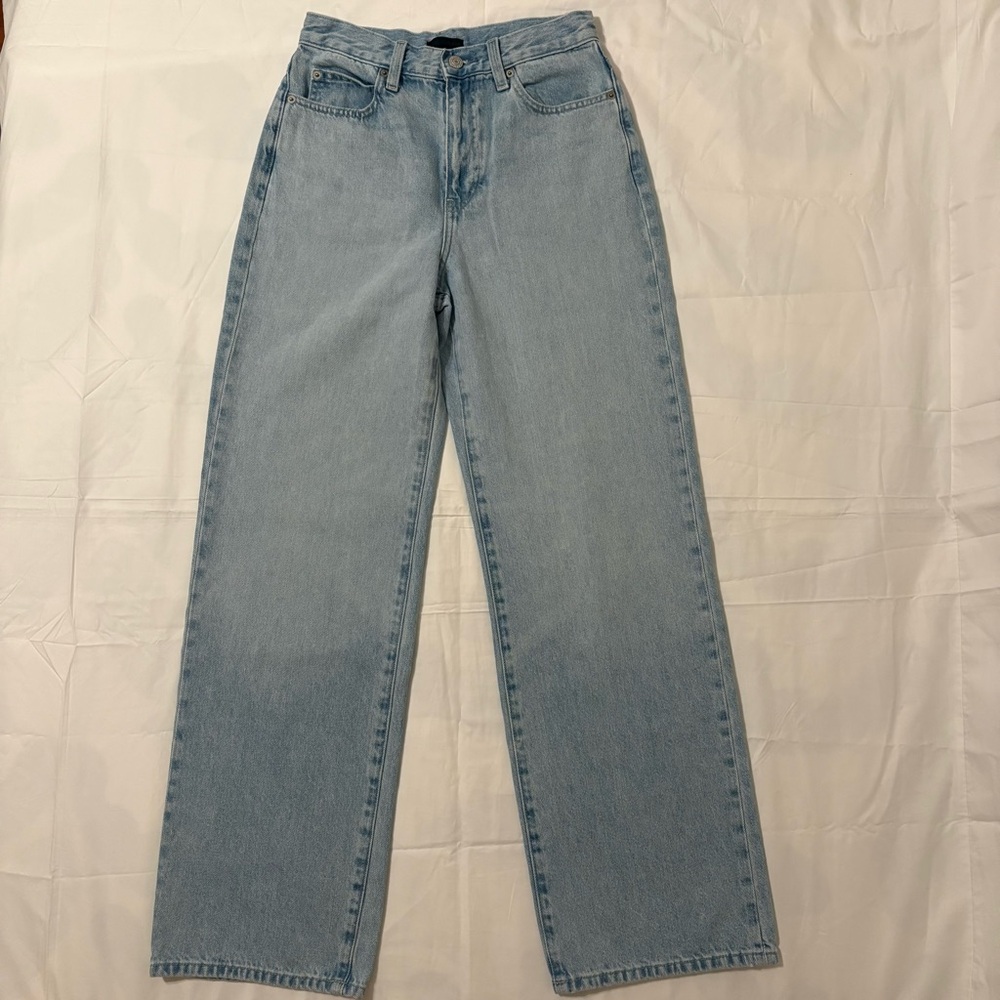Uniqlo Light Blue Wide Leg Jeans